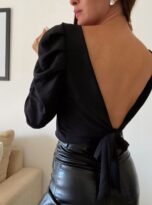 blusa princesa negra espalda