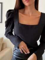 blusa princesa negra frente