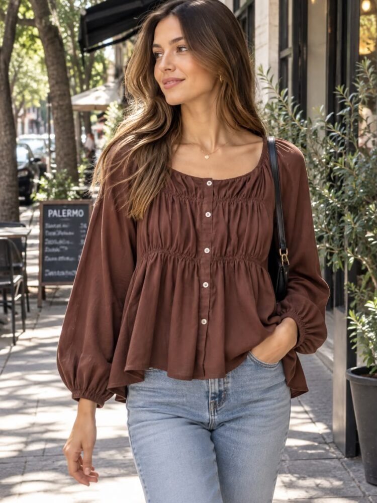 Blusa Pao lino premium