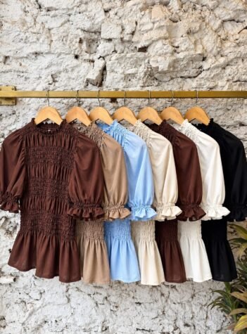 Blusa Orelia Lino Premium